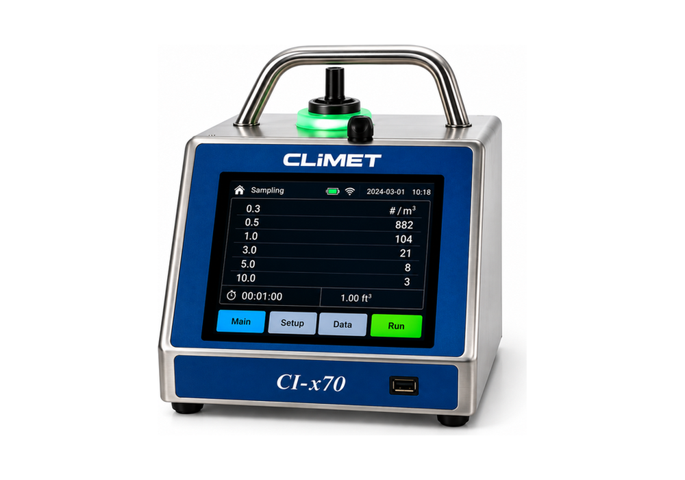 CLiMET portable particle counter